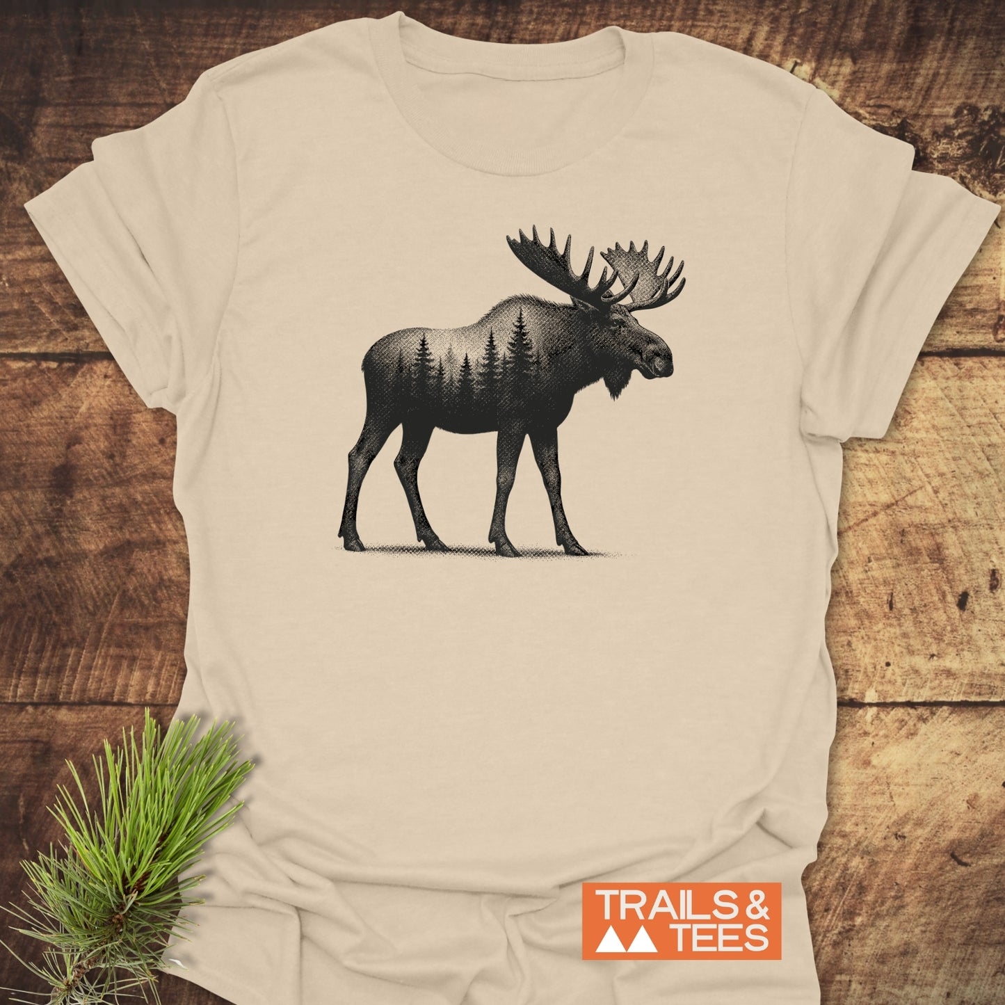 Moose Halftone T-Shirt