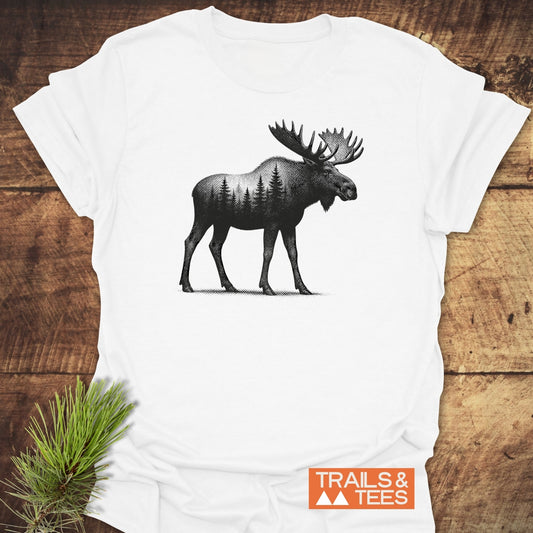 Moose Halftone T-Shirt