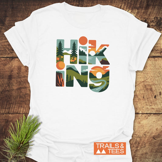Hiking Typographic T-Shirt