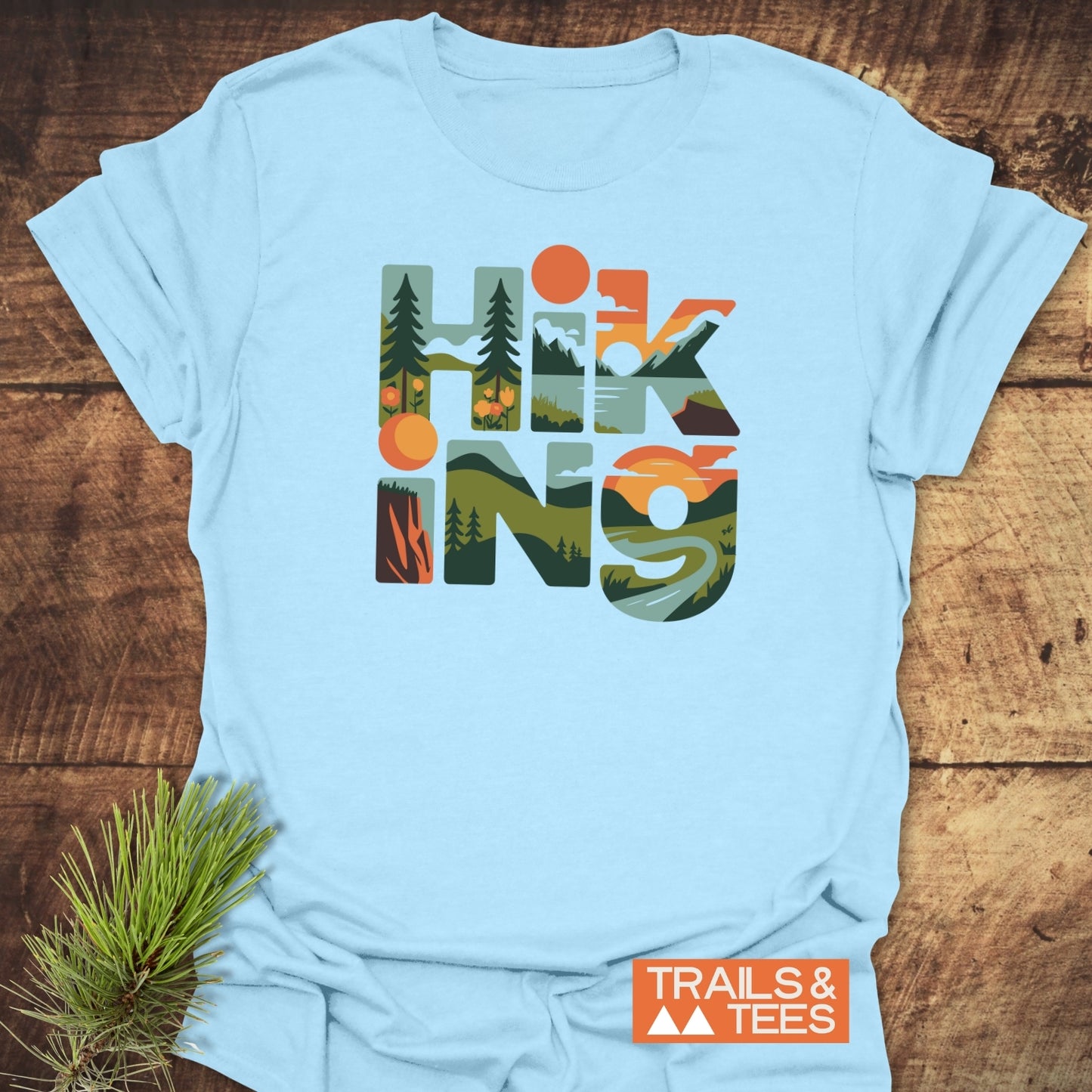 Hiking Typographic T-Shirt