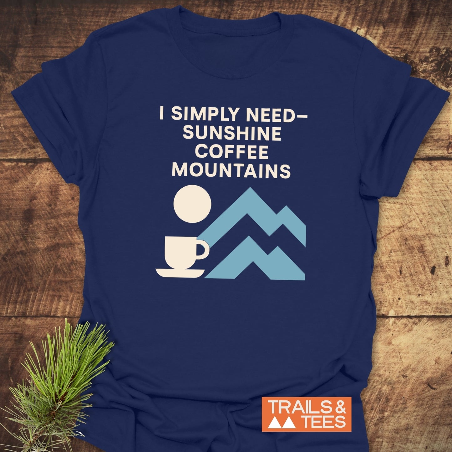Geometric Mountain Love T-Shirt