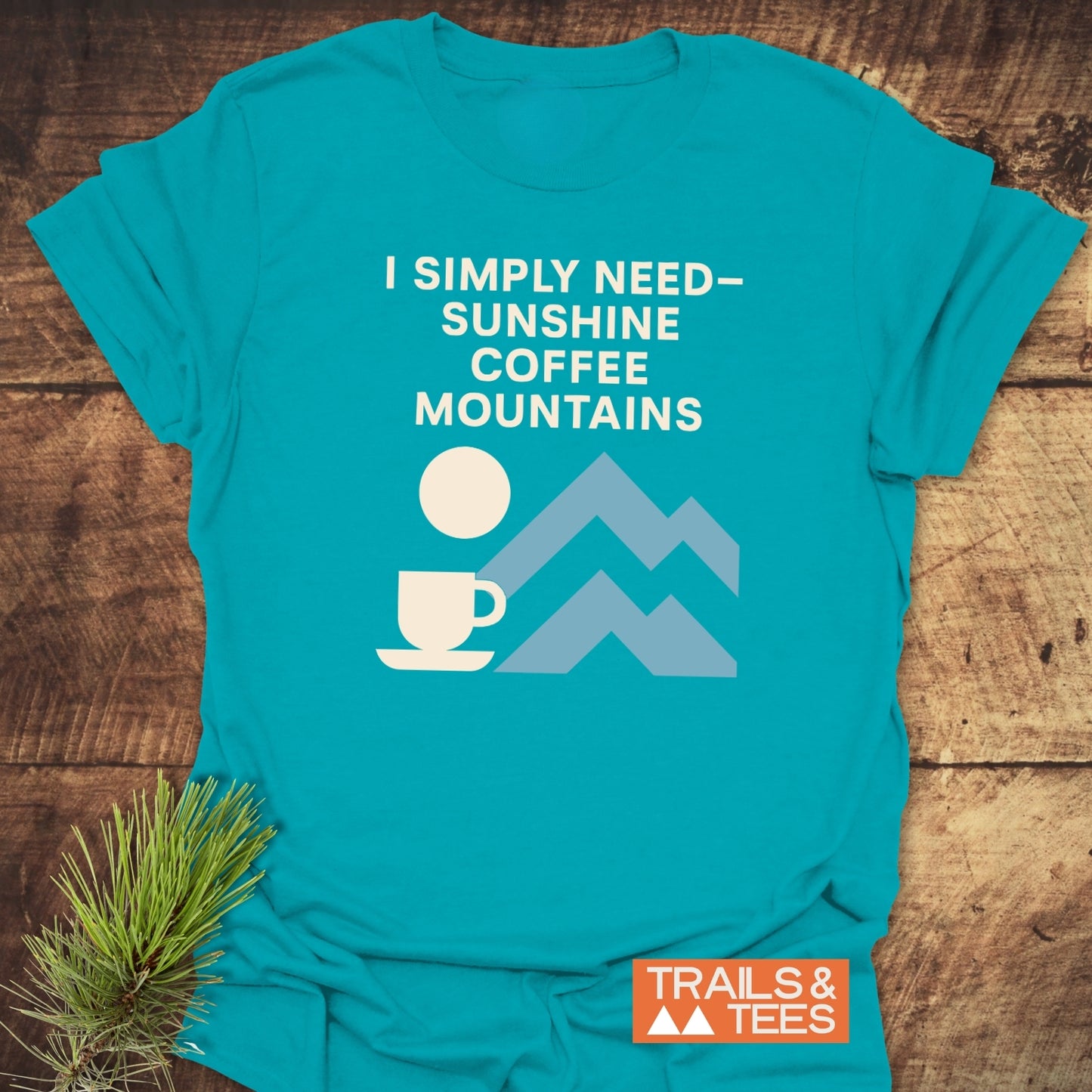 Geometric Mountain Love T-Shirt