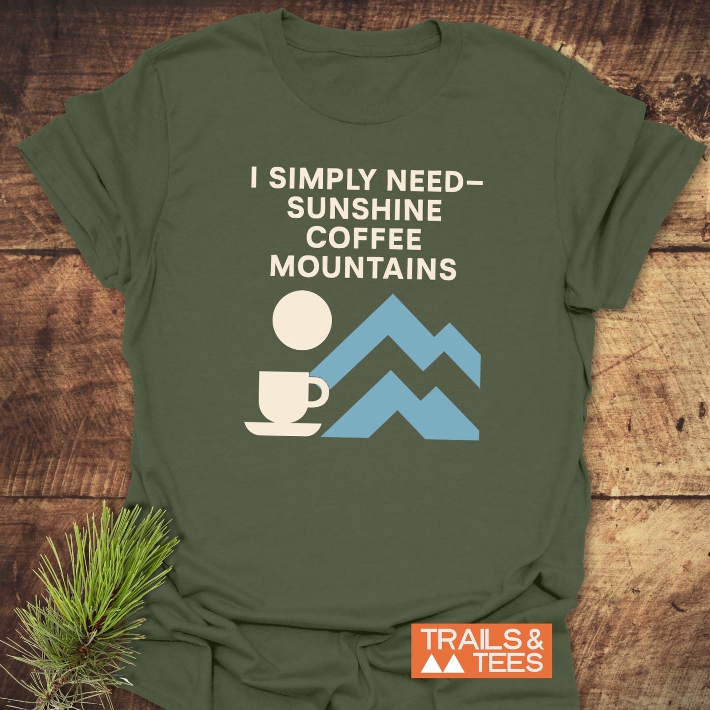 Geometric Mountain Love T-Shirt