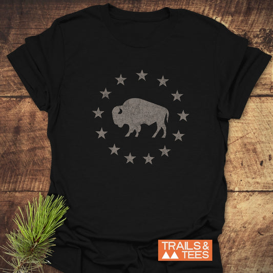 Born to Roam – Vintage Bison T-Shirt