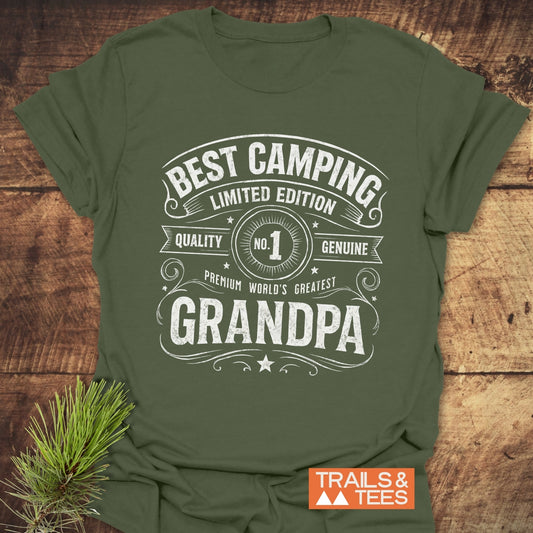 Best Camping Grandpa T-Shirt