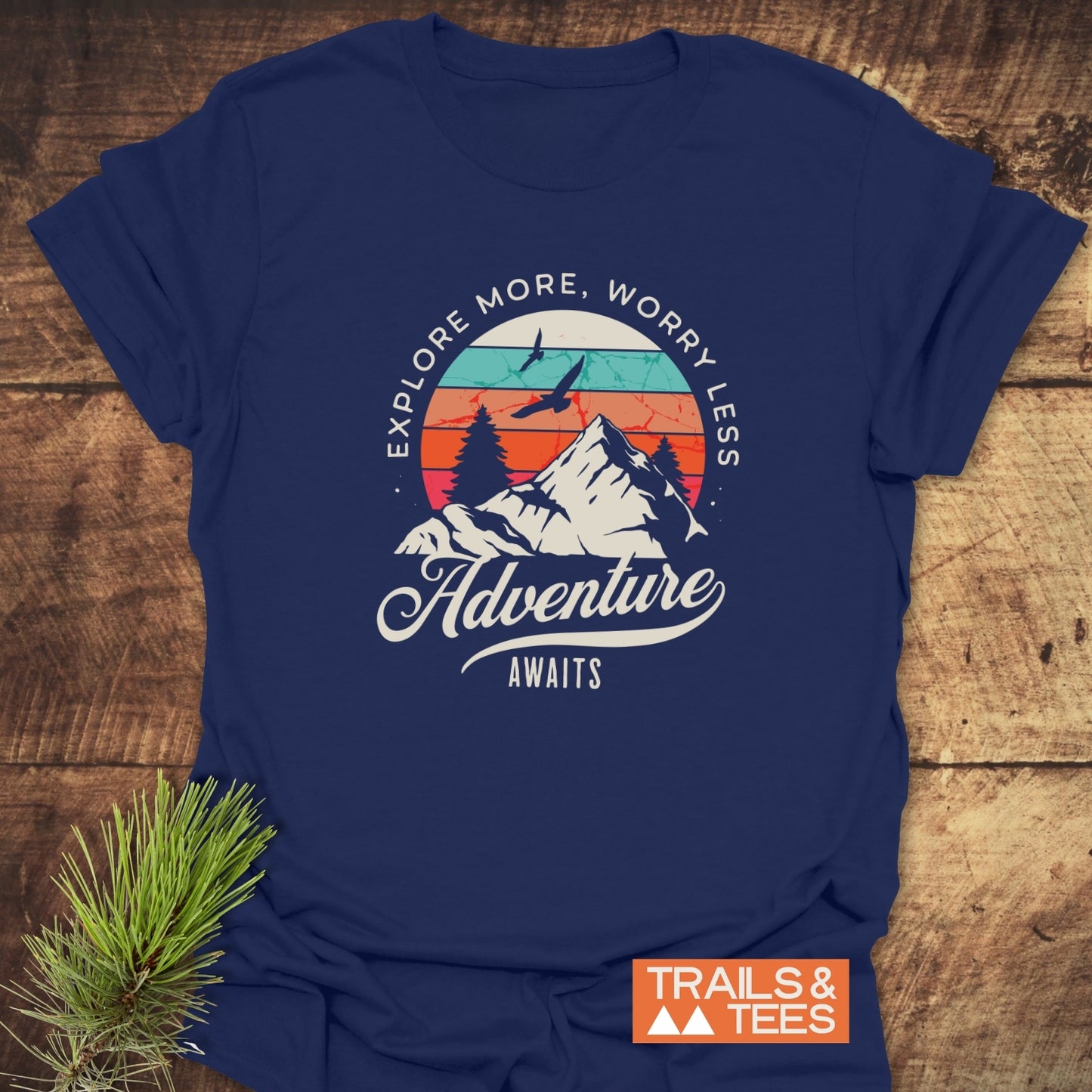 Adventure Awaits Retro T-Shirt