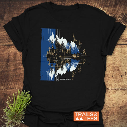 Minimalist Mountain Reflection  T-Shirt