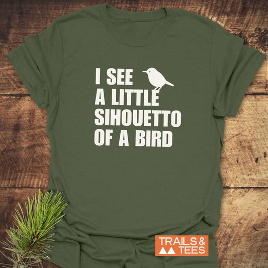Silhouetto Of A Bird Funny T-Shirt