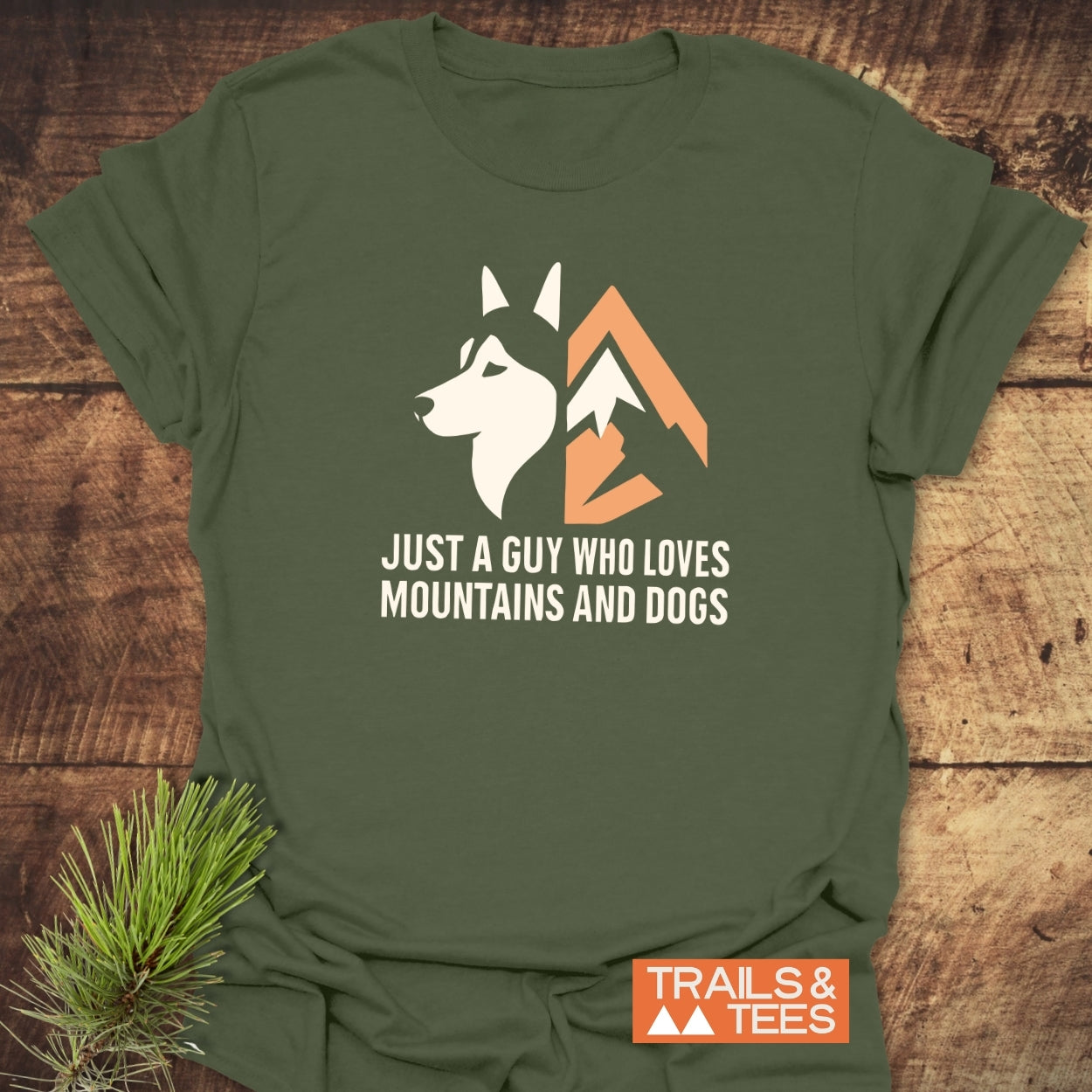Mountain And Dog Love T-Shirt