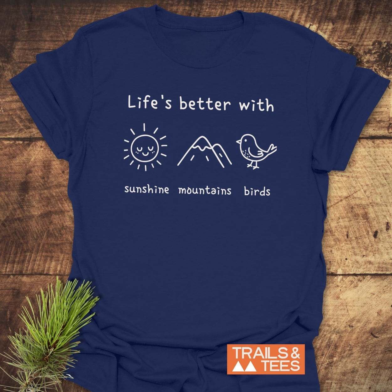 Sunshine Mountains Birds T-Shirt