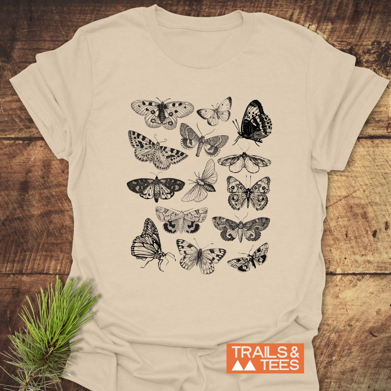 Vintage Butterfly Tattoo T-Shirt