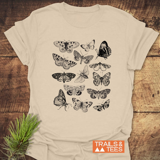 Vintage Butterfly Tattoo T-Shirt