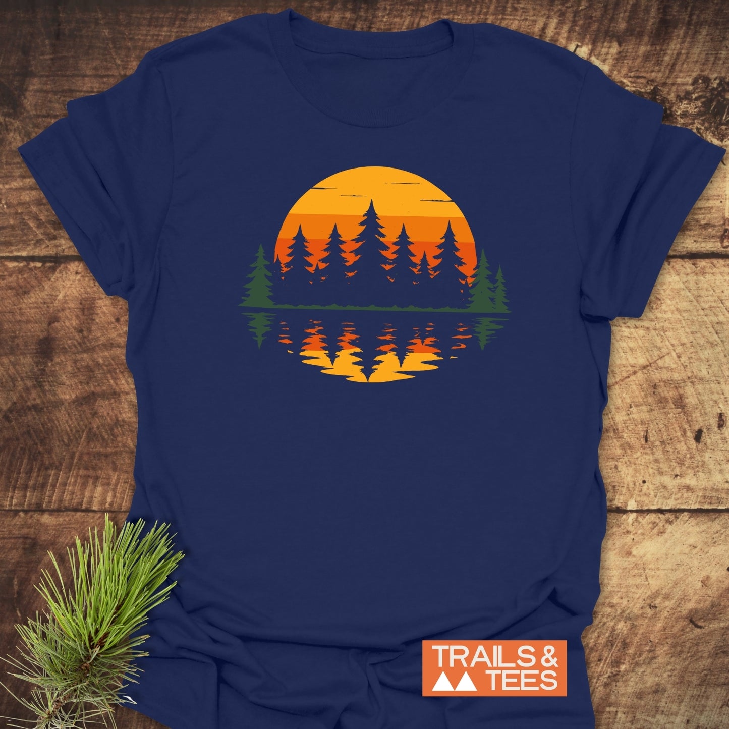Retro Sunset Pines T-Shirt