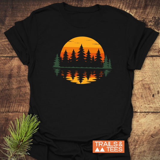 Retro Sunset Pines T-Shirt