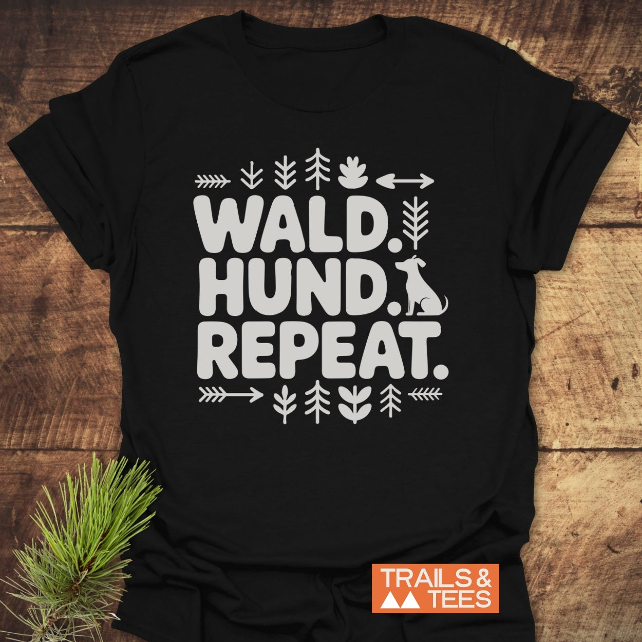 Wald Hund Repeat T-Shirt