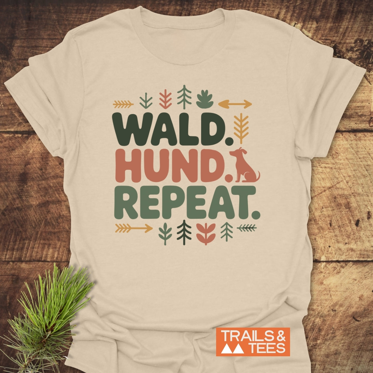 Wald Hund Repeat T-Shirt