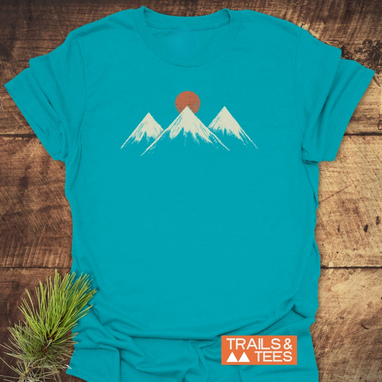 Three Mountains And Sun T-Shirt