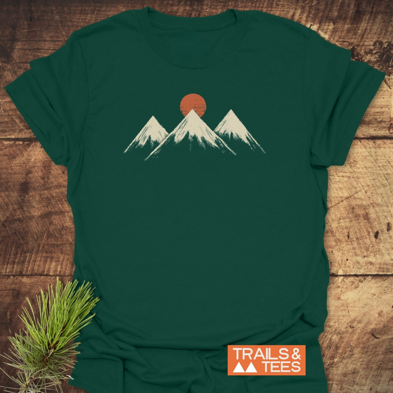 Three Mountains And Sun T-Shirt