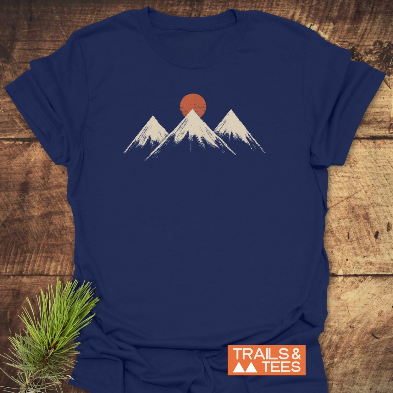 Three Mountains And Sun T-Shirt