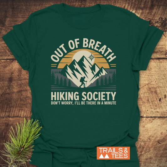 Out Of Breath Hiking Society T-Shirt