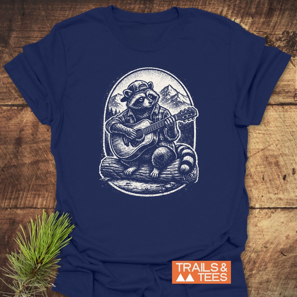 Guitar Playing Raccoon T-Shirt