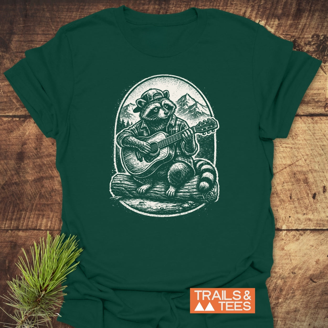 Guitar Playing Raccoon T-Shirt
