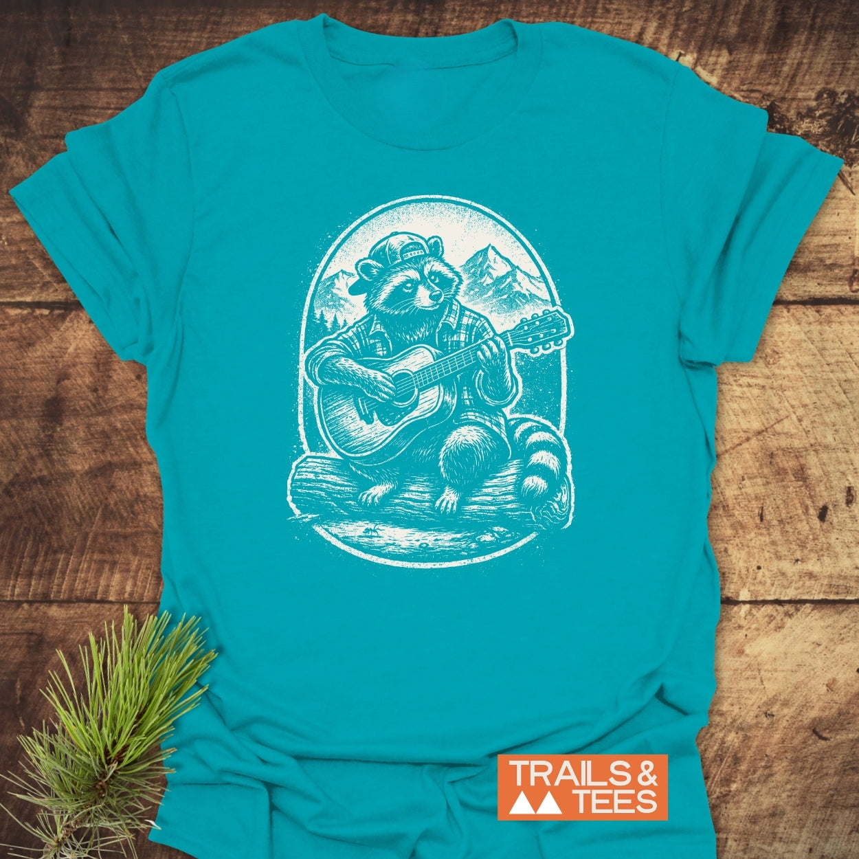 Guitar Playing Raccoon T-Shirt