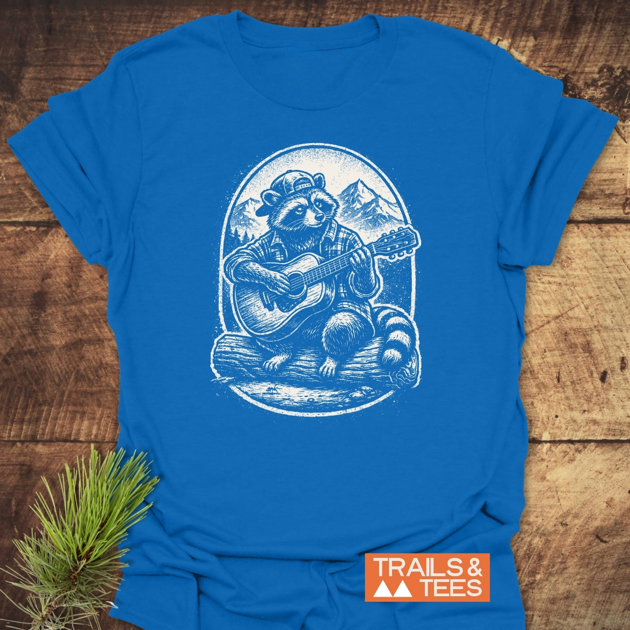 Guitar Playing Raccoon T-Shirt