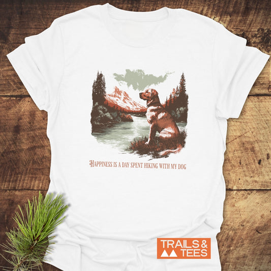 Happiness Is Hiking With Dogs T-Shirt