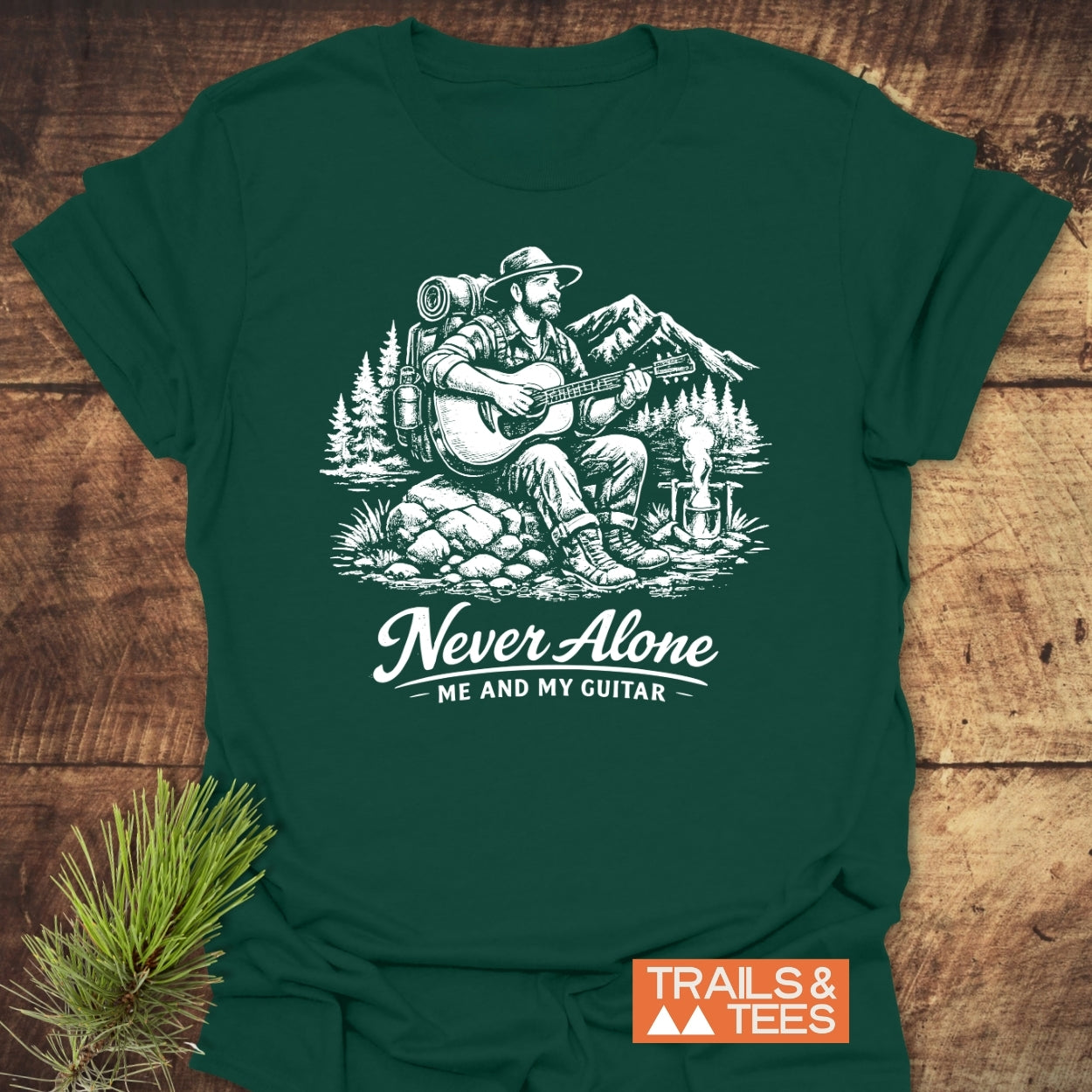 Never Alone. Me And My Guitar T-Shirt