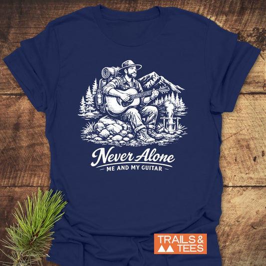 Never Alone. Me And My Guitar T-Shirt