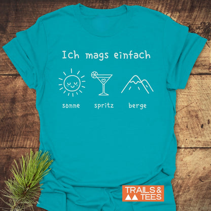 Ich Mags Einfach. Sonne Spritz Berge T-Shirt