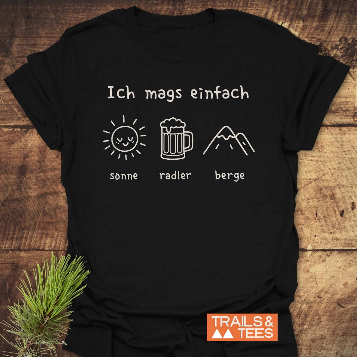 Ich Mags Einfach. Sonne Radler Berge T-Shirt