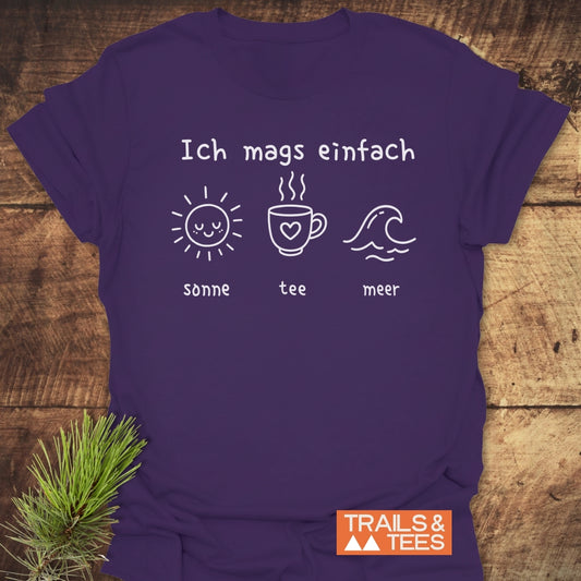 Ich Mags Einfach. Sonne Tee Meer T-Shirt