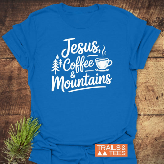 Jesus, Coffee, Mountains T-Shirt