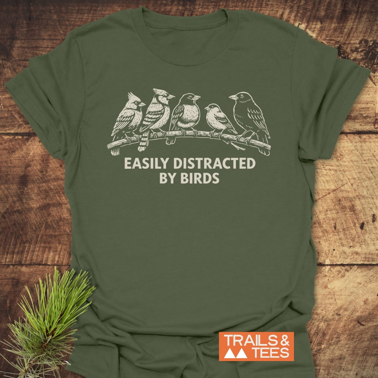 Easily Distracted By Birds T-Shirt