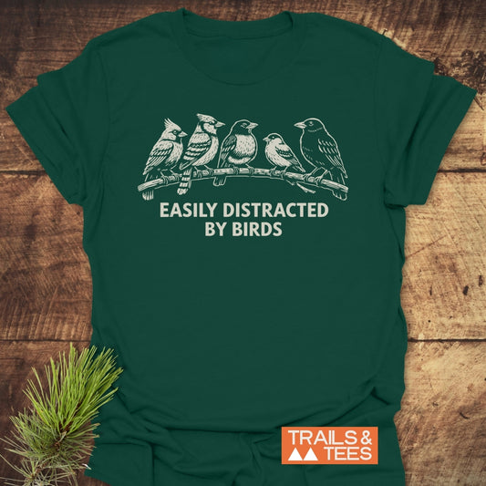 Easily Distracted By Birds T-Shirt