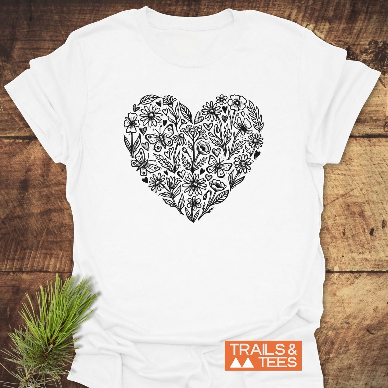 Wildflower Heart Butterfly Soul T-Shirt