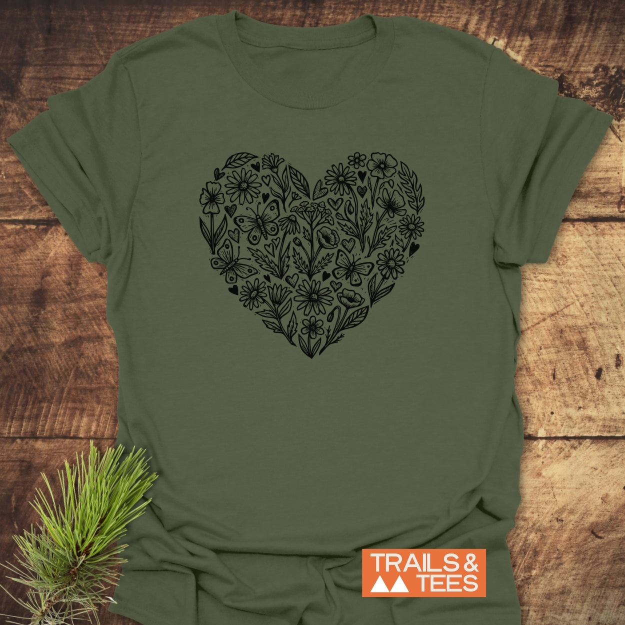 Wildflower Heart Butterfly Soul T-Shirt