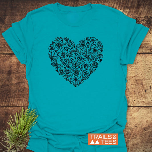 Wildflower Heart Butterfly Soul T-Shirt