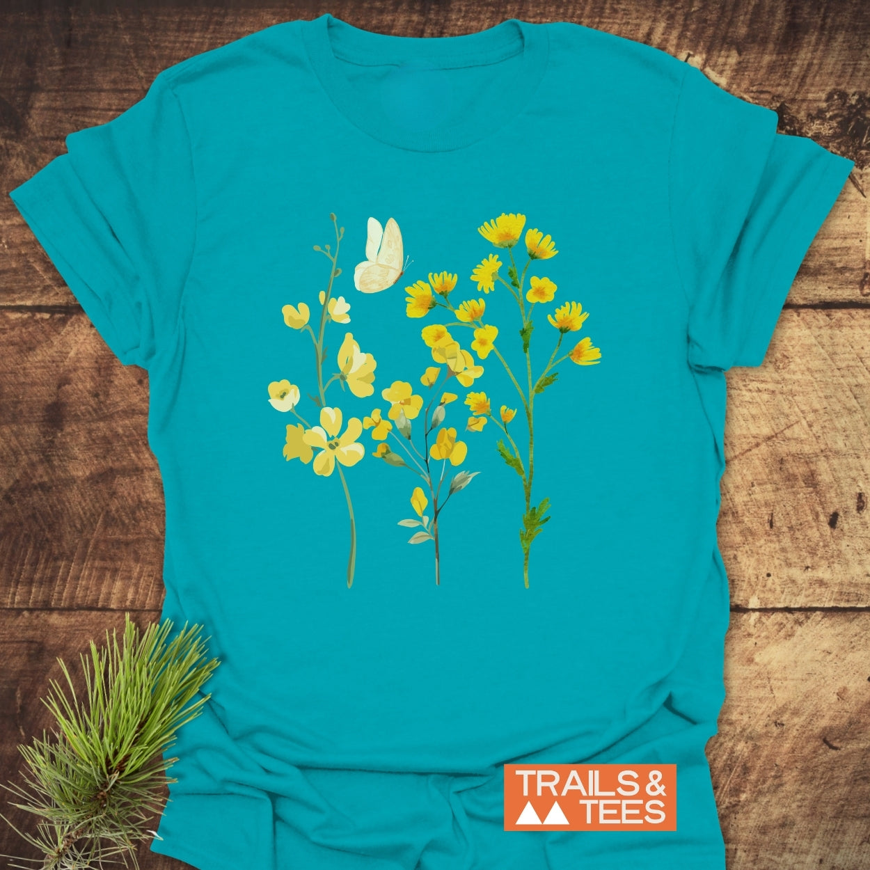 Yellow Boho Flowers T-Shirt
