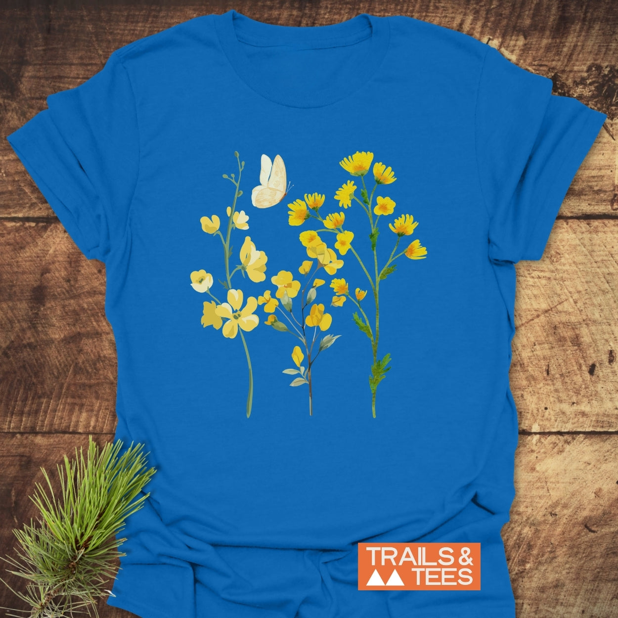 Yellow Boho Flowers T-Shirt