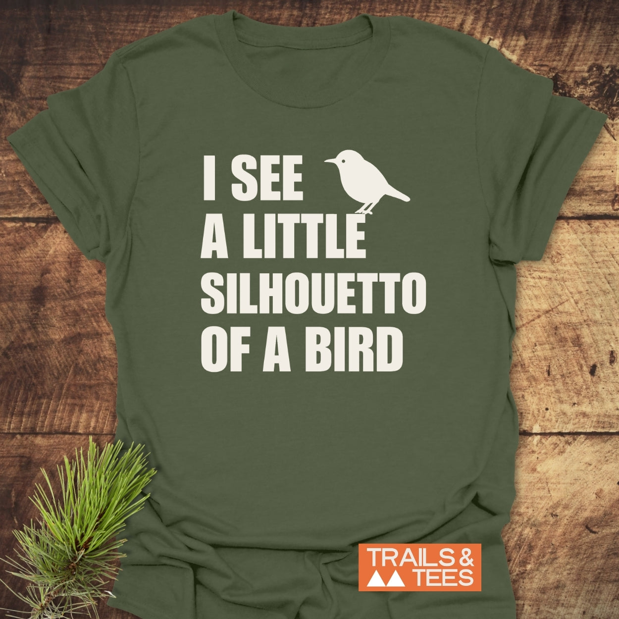 Silhouetto Of A Bird Funny T-Shirt